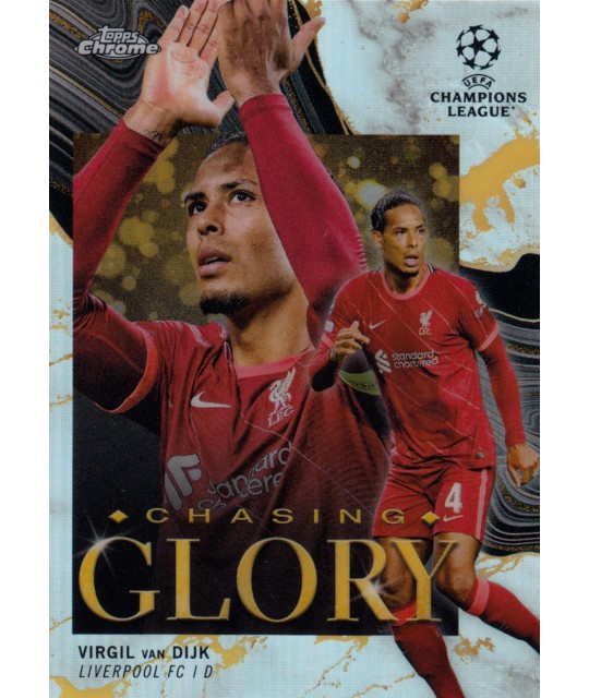 Topps Chrome UEFA Champions League 2021-2022 Chasing Glory Virgil van Dijk (Liverpool) 